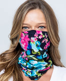 Blue Floral Bandana Mask