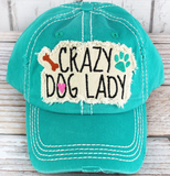 Distressed "Crazy Dog Lady" Hat
