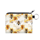 Mini Pouch - Bee Yellow Floral Splatter