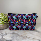 Pouch - Halloween Fall - Rainbow Skull