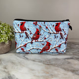 Pouch - Winter Blue Cardinal