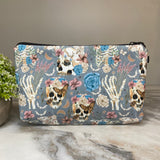 Pouch - Skeleton Floral