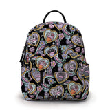 Mini Backpack - Cat Paw Meow on Black