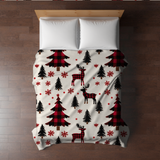 Blanket Christmas #37 - Plaid Deer Trees - PREORDER