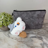 Bundled Set - Pouch + Cat Keychain