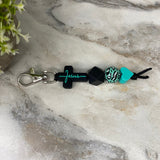 Keychain - Silicone Bead - Religious - Jesus