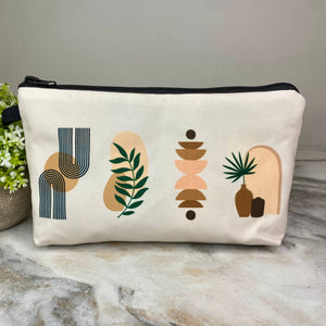 Pouch - Boho Leaves & Shapes