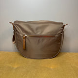 The Roni Nylon Crossbody - Solid Chocolate Brown