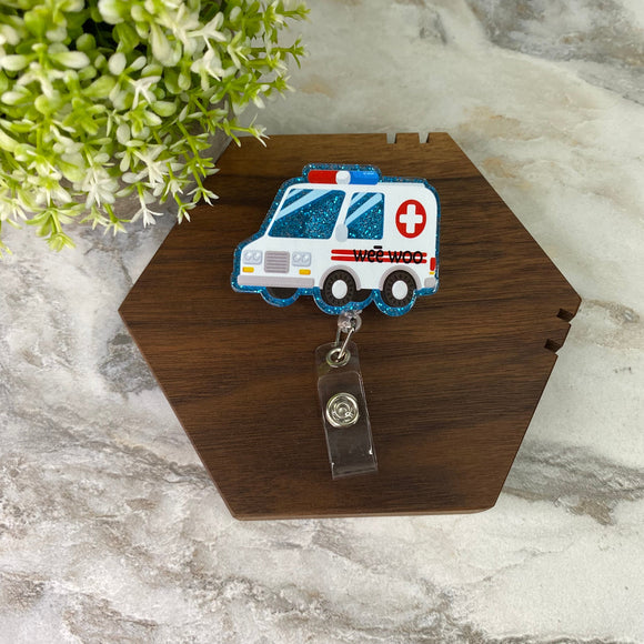 Badge Holder - Ambulance Wee Woo