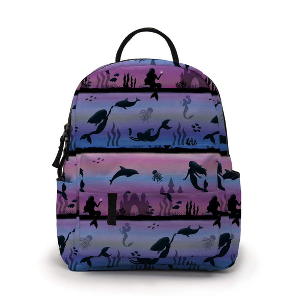 Mini Backpack - Mermaid, Purple Blue