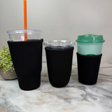 Neoprene Cup Holder Koozie Tumbler - Black