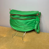 The Roni Nylon Crossbody - Solid Kelly Green