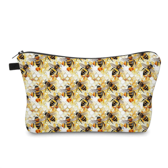 Pouch - Bee, Honeycomb And Bees