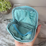 Rue - Nylon Wristlet Wallet - Light Blue Aqua