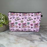Pouch - Book Heart Romance TBR, Pink