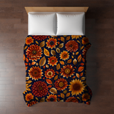 Blanket - Moody Crimson Floral