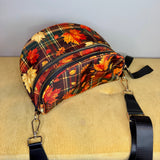 The Roni Nylon Crossbody - Fall Plaid Leaves