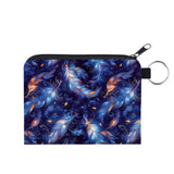 Mini Pouch - Feather Blue Galaxy