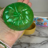 Squishy Toy - Viral Dumpling, Slow Rise Glitter - Green