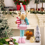 Telescopic Standing Christmas Decor - Pink & Blue