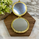 Compact Mirror - Blue Floral (by shape)