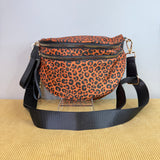 The Roni Nylon Crossbody - Caramel Animal