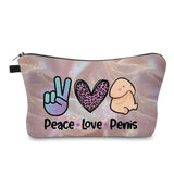 Pouch - Humor Adult, Peace Love Penis