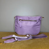 The Roni Nylon Crossbody - Solid Light Purple