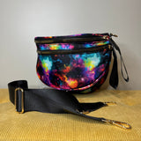 The Roni Nylon Crossbody - Pink Orange Galaxy