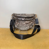 The Roni Nylon Crossbody - Grey Cherry Blossom