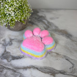 Squishy Toy - Giant Paw Taba - Rainbow Pink Paw