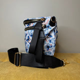 The Roni Nylon Crossbody - Blue Butterfly