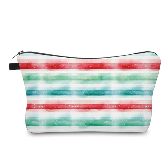 Pouch - Holiday 2023 - Stripe Red Green
