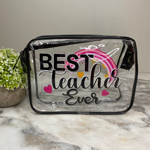 Clear Pouch - Best Teacher Ever 2