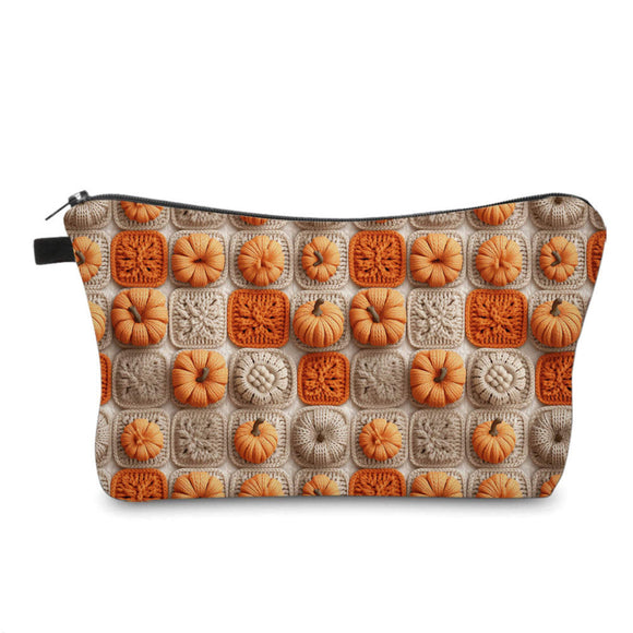 Pouch - Fall Knit Crochet Pumpkins