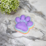 Squishy Toy - Giant Paw Taba - Rainbow Purple Paw
