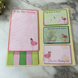 Sticky Note Booklet Set - Flamingo