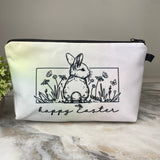 Pouch - Easter - Happy Easter Bunny Garden