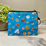 Mini Pouch - Dog Checker Blue
