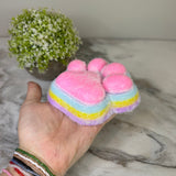 Squishy Toy - Giant Paw Taba - Rainbow Pink Paw