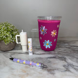 Bundled Set - Floral Patches Pink