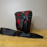 The Roni Nylon Crossbody - Red Plaid