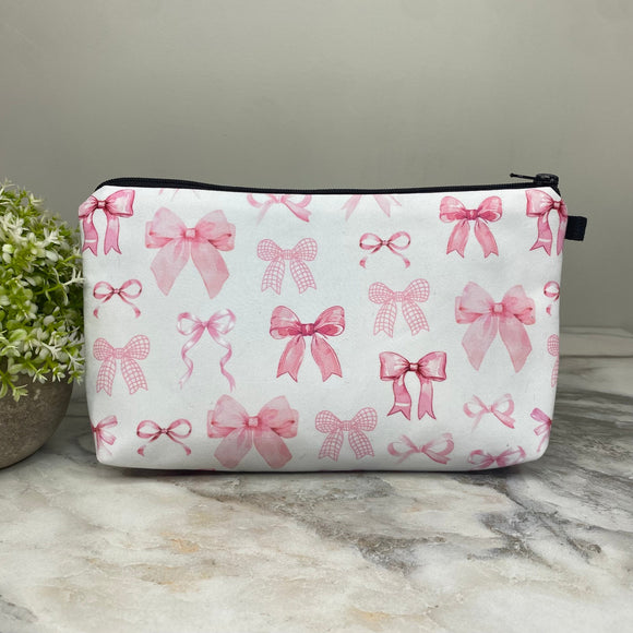 Pouch - Bows Pink