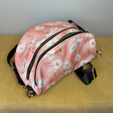The Roni Nylon Crossbody - Pink Daisy Floral