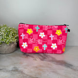 Pouch - Religious Pink Jesus Loves Me