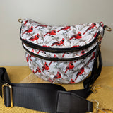 The Roni Nylon Crossbody - Cardinal