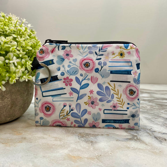 Mini Pouch - Pink Floral Books