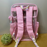Clear Backpack - Pink