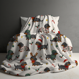 Blanket Christmas #43 - Dog Dachshund - PREORDER
