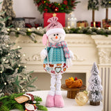Telescopic Standing Christmas Decor - Pink & Blue